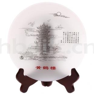 武漢特色紀念品 黃鶴樓玉盤(pán) 武漢特色紀念品