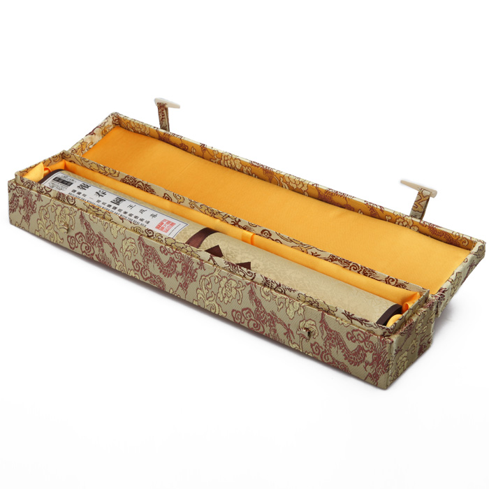 代表武漢的紀念品 武漢市花 梅花織錦掛軸畫(huà)