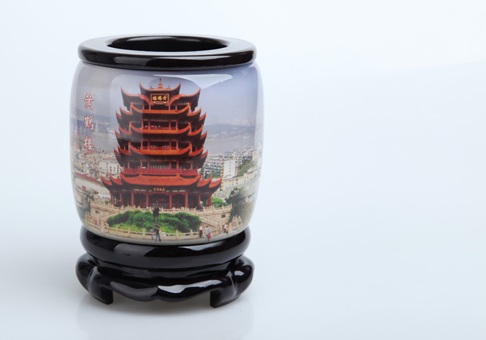 武漢旅游紀念品 黃鶴樓筆筒 適合送外地朋友