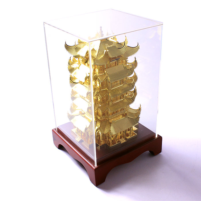 武漢特色禮物 手工藝禮品 金箔黃鶴樓紀念品